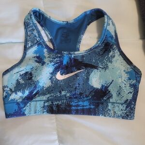 Nike Women's Abstract Blue Sports Bra